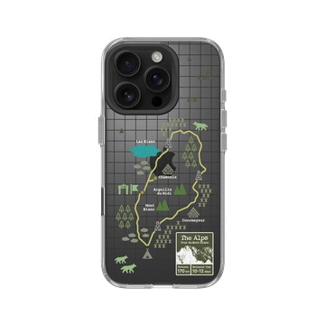 iPhone 16 Pro Clear Case（相機按鈕） 透明 - Nature Explorers 自然探索指南 - 探索指南（夜晚的阿爾卑斯山）