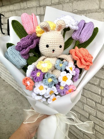 花束,花痴,彩虹兔紗