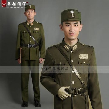 民國軍官服中式尉官服將軍校官胡傳奎刁德一舞臺話劇演出服裝攝影