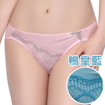 【Swear 思薇爾】 晶采34BRA系列M-XL蕾絲低腰三角內褲(鴨皇藍)