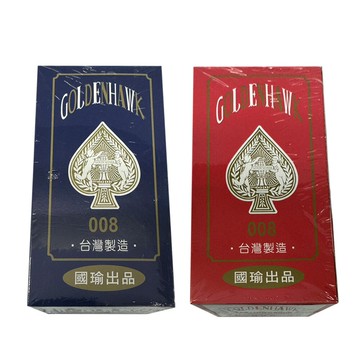金鷹 008 撲克牌 紅/藍 24打入/箱【APP滿額下單4%點數(單一帳號最高1500點)】5/31止