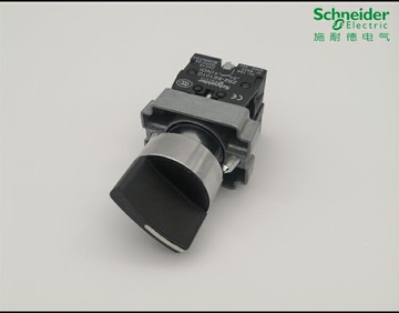 施耐德三檔旋轉開關 XB2BD33C 自鎖定2常開 3檔位旋鈕開關
