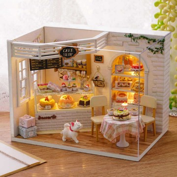 【臺書屋】 DIY 小屋 附防塵罩 DIY手作 迷你屋 創彩