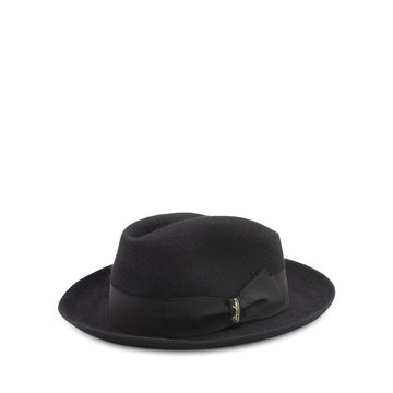 Borsalino - Black Felt Traveler Hat