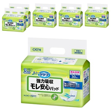 Kao 花王 日本原裝進口 Relief 紙尿褲專用尿布片 強力吸收型  FREE(onesize)  6個  30片