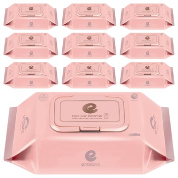 enblanc Safe 粉色款嬰幼兒濕紙巾  72張  10包