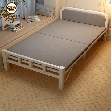 可打統編 免運 免安裝床 折疊床 折疊床 家用單人床 成人辦公室午睡床 午休學生宿舍簡易床 出租房鐵藝床工廠直銷 特惠/店長優選 單人床架 折疊床架 鐵架床 j5321