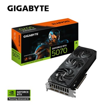 【顯卡+主機板】技嘉 RTX 5070 WINDFORCE OC SFF 12G 顯示卡 + 技嘉 B850M FORCE WF6E V2 主機板
