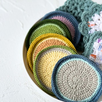 【晶礦墊子】鉤針編織質感礦墊/杯墊/小物墊/小墊子