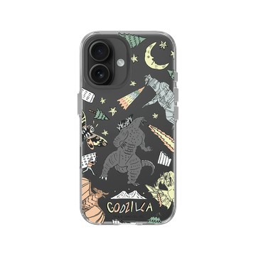 iPhone 16 Clear Case（相機按鈕） 透明 - 哥吉拉 Godzilla - 插畫哥吉拉