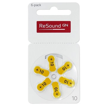 ReSound 瑞聲達 助聽器電池  1組  A10 PR70