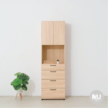 沐家具 mufurniture 台灣製造 Livia 楓木 四抽收納櫃/客廳收納/置物櫃