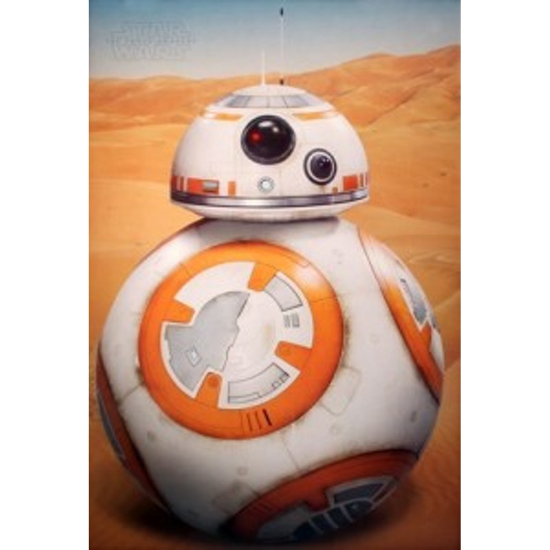 スターウォーズ BB-8 ポスター／エピソード7 フレーム付 - 映画関連グッズ