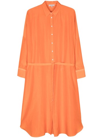 Antonelli - Leopardi shirt dress - women - Silk - 42 - Orange