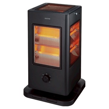 Kinyo 五面取暖直立式電暖器 黑色  EH-838