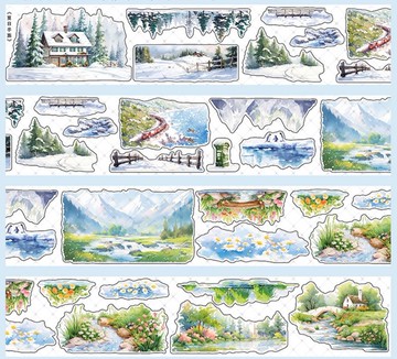 夏日冬藏 PET 紙膠帶