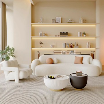 【台灣公司 可打統編】辦公室酒店美容院休息區布藝沙發組合 奶油風 沙發家用小戶型沙發椅 可開發票 全館六折 工廠現貨直銷 新品特價 c9111