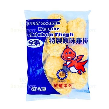 紅龍全熟特製原味雞排（大腿骨） 每支約150g公克*10支裝*每包約1.5公斤《大欣亨》B002014-1