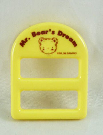 【震撼精品百貨】M.B.D.CLUB 泰迪熊   塑膠袋扣環 黃  震撼日式精品百貨