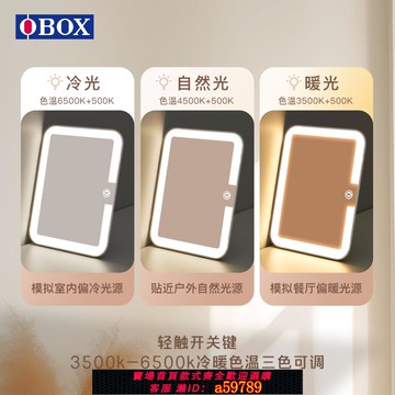 【台灣公司 可打統編】2025新款帶燈led鏡美妝化妝包旅行收納包便攜手提專業obox化妝箱