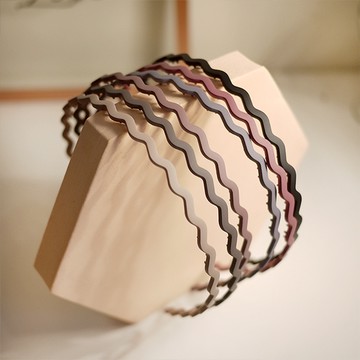 G&G多色波浪彈力髮箍（混出）