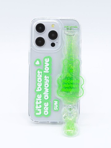 SUN CASE TUBE BEAR PHONE CASE [GREEN]