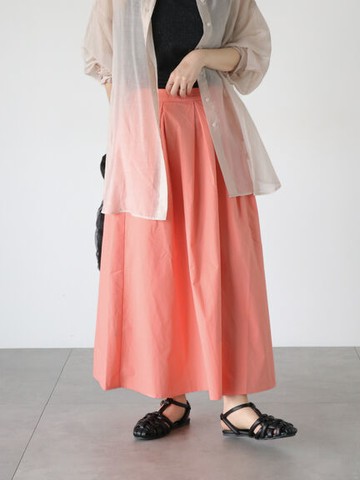 氣質褶邊喇叭長裙(FD46L0L0280) - Lugnoncure