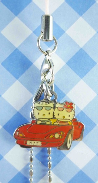 【震撼精品百貨】Hello Kitty 凱蒂貓~限定版手機吊飾-跑車