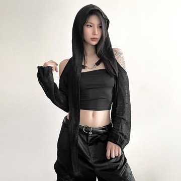 SylCue沙丘超短款拽酷小眾披肩