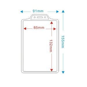 TA-6060平口直式證件套(100入/包)