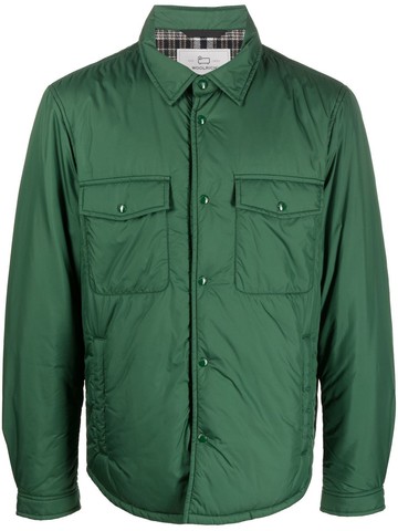Woolrich - button-up shirt jacket - men - Polyamide/Polyester/Polyester - S - Green