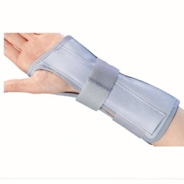 Wrist / Forearm Splint CinchLock Nylon / Flannelette Right Hand Blue One Size Fits Most 1 Each by DJO
