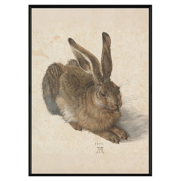 菠蘿選畫所 野兔 杜勒 AVAR3467B  黑色  40 x 30cm