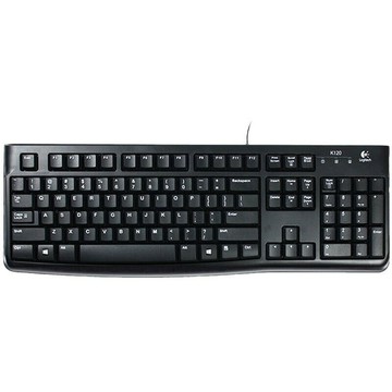 羅技K120有線鍵盤筆記本電腦商務辦公家用防潑濺設計辦公舒適手感【宜家良品百貨】