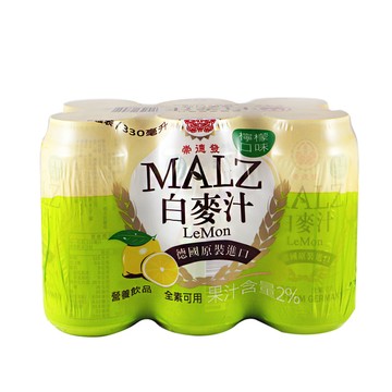 [家速配]崇德發白麥檸檬汁Can 330ml