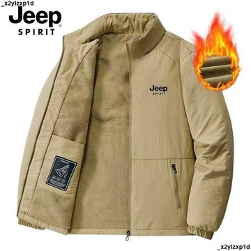 大促銷冬 秋冬男外套 加絨加厚 休閒外套 吉普男士秋冬外套防風立領休閒夾克服加絨加厚上衣戶外