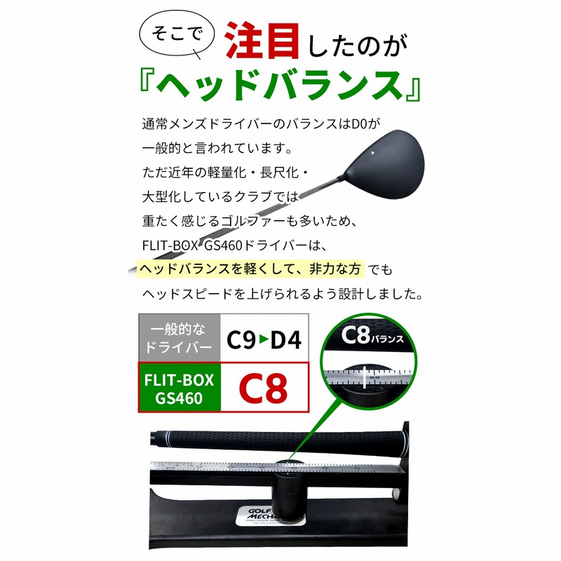 ドライバー メンズ (FD-60：標準シャフト) FLIT-BOX GS460