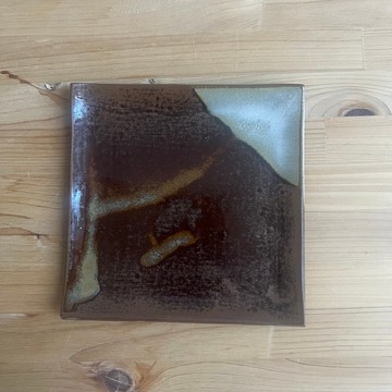 高取燒 角盤 平盤 筑前茶陶高取燒 高取八仙窯 hassen-024