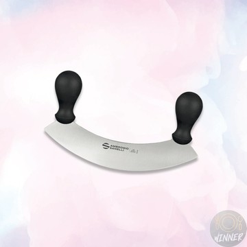 SANELLI SUPRA半月碎刀【Winner】切糖刀 披薩刀 半月刀 香料刀 圓弧刀 半月碎刀 半月切碎刀