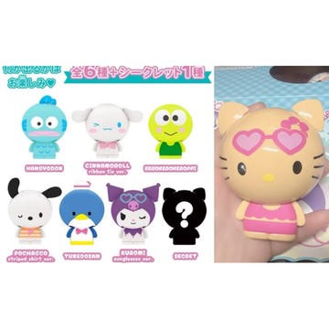 現貨 正版  沙灘曬黑凱蒂貓 BANDAI SHAKERS 三麗鷗 KT 山姆第3彈大耳狗帕恰狗人漁大眼蛙庫洛姆隱藏版