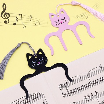 樂譜夾鋼琴譜夾子金屬可愛便簽夾手賬夾平攤分頁夾書簽書本固定器