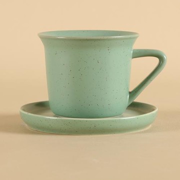 ENCAN粗陶咖啡杯日式簡約下午茶杯子整套杯碟水杯帶把手馬克杯