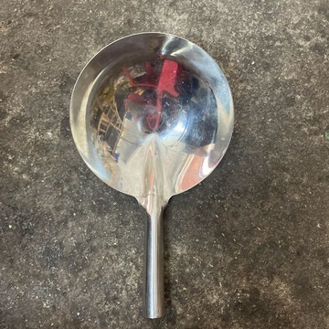 臺灣出貨水漂舀水勺子瓜瓢廚房家用加厚圓形舀米不鏽鋼工業瓢一體成型