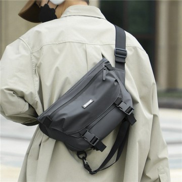 胸包 單肩包 防水包 腰包 潮酷機能斜跨包男士腰包個性胸包輕便騎行包戶外運動小挎包時尚單