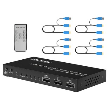 Neon 台灣霓虹 4K x 2K HDMI帶KVM 4x1 QUAD Multi-Viewer  1個