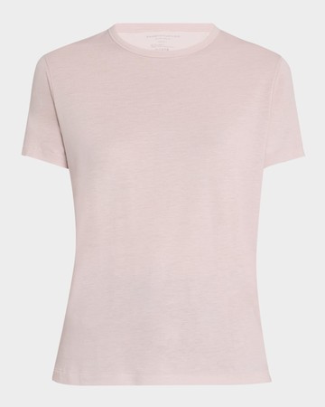 Lyocell Cotton Semi-Relaxed Short-Sleeve Crewneck tee