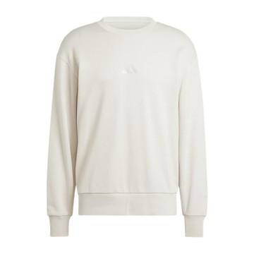 Adidas M A SZN FT CRW IY6550 男 長袖上衣 休閒長袖 舒適 圓領 套頭衫 米白