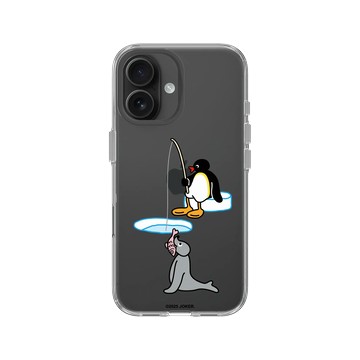 iPhone 16 Clear Case（相機按鈕） 透明 - Pingu 企鵝家族 - 今晚，我想來點..