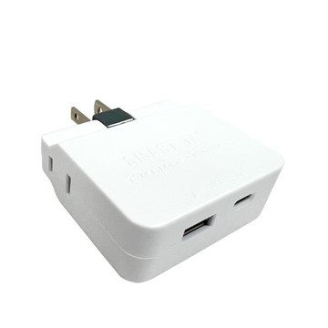 【聖岡科技Dr.AV】TNT-874AC 2USB+2插 旋轉插座 分接器(2.4A/旋轉插頭)