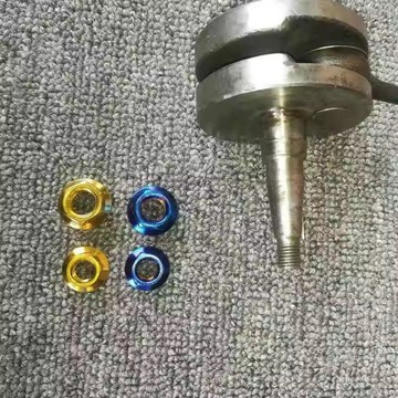 【臺灣出貨】適用本田DIO50/ZX50/JOG50/JOG90曲軸螺絲改裝燒鈦 鈦金曲軸螺母